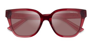 Shiny Transparent Cherry Armani Exchange AX4164SU -  Eco Friendly Sunglasses