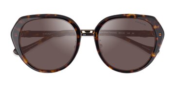 Écaille Noire Coach HC8436 CBY93 -  Acétate Lunettes de soleil