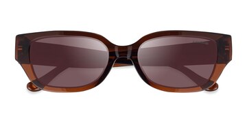 Transparent Brown Coach HC8439U CBZ52 -  Acetate Sunglasses