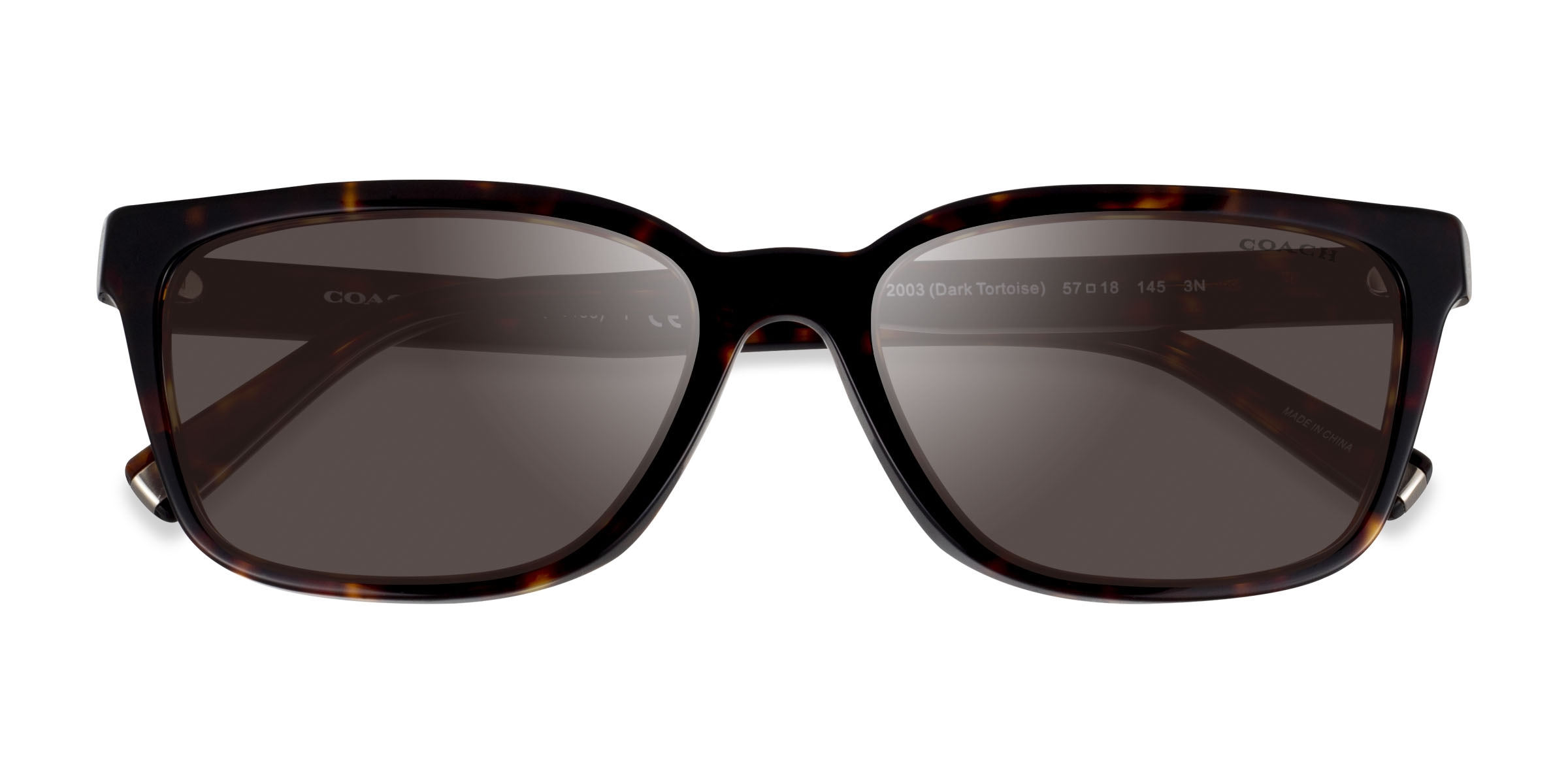 Coach HC8328U C6196 - Rectangle Dark Tortoise Frame Prescription