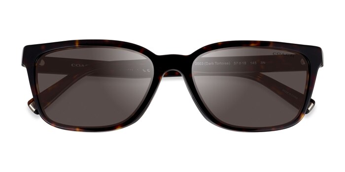 Écaille Noire Coach HC8328U C6196 -  Acétate Lunettes de soleil