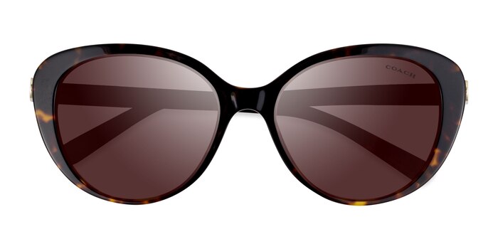 Écaille Noire Coach HC8348U Cd479 -  Acétate Lunettes de soleil