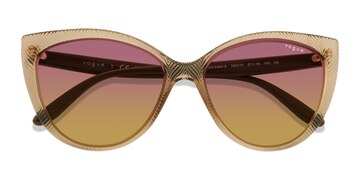 Transparent Brown Vogue Eyewear VO5484S -  Plastique Lunettes de soleil