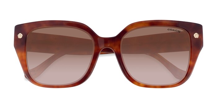 Caramel Tortoise Coach HC8392U CR611 -  Acétate Lunettes de soleil