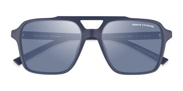 Matte Blue Armani Exchange AX4166SU -  Plastique Lunettes de soleil