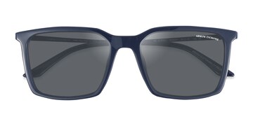 Shiny Blue Armani Exchange AX4170SU -  Métal Lunettes de soleil