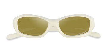 Cream Oakley Fatcat -  Plastique Lunettes de soleil
