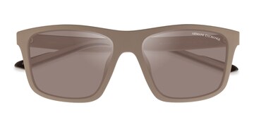 Matte Beige Armani Exchange AX4149SU -  Plastique Lunettes de soleil