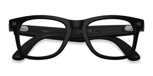 Unisex s square Matte Black Plastic Prescription sunglasses - Eyebuydirect s Ray-Ban Meta (Gen 3) Wayfarer