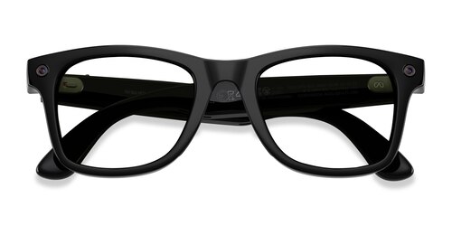 Unisex s square Polished Black Plastic Prescription sunglasses - Eyebuydirect s Ray-Ban Meta (Gen 3) Wayfarer