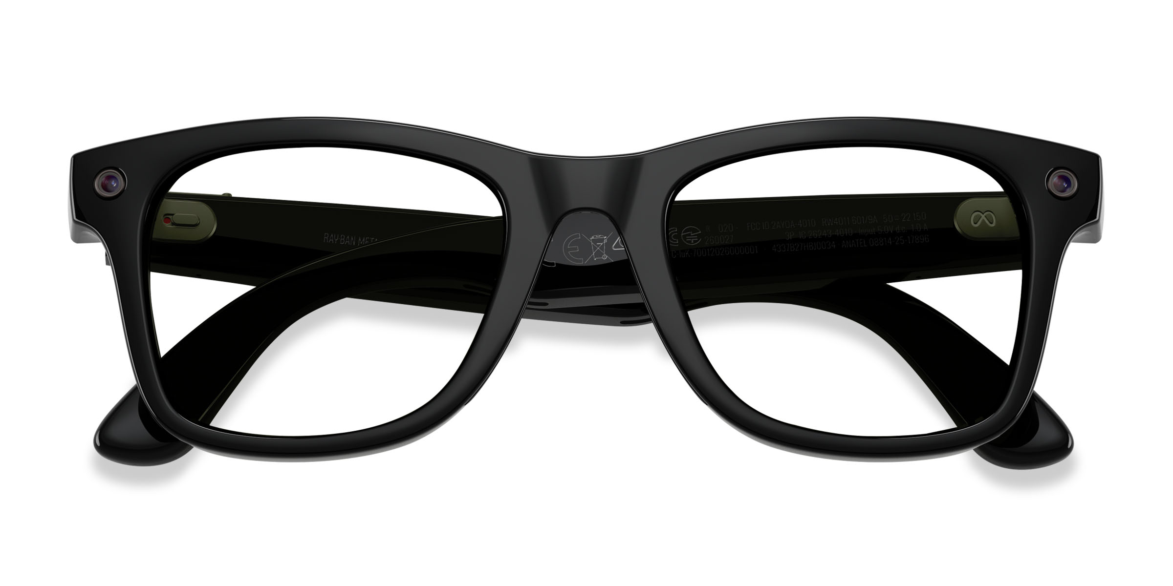 Unisex s square Polished Black Plastic Prescription sunglasses - Eyebuydirect s Ray-Ban Meta (Gen 3) Wayfarer