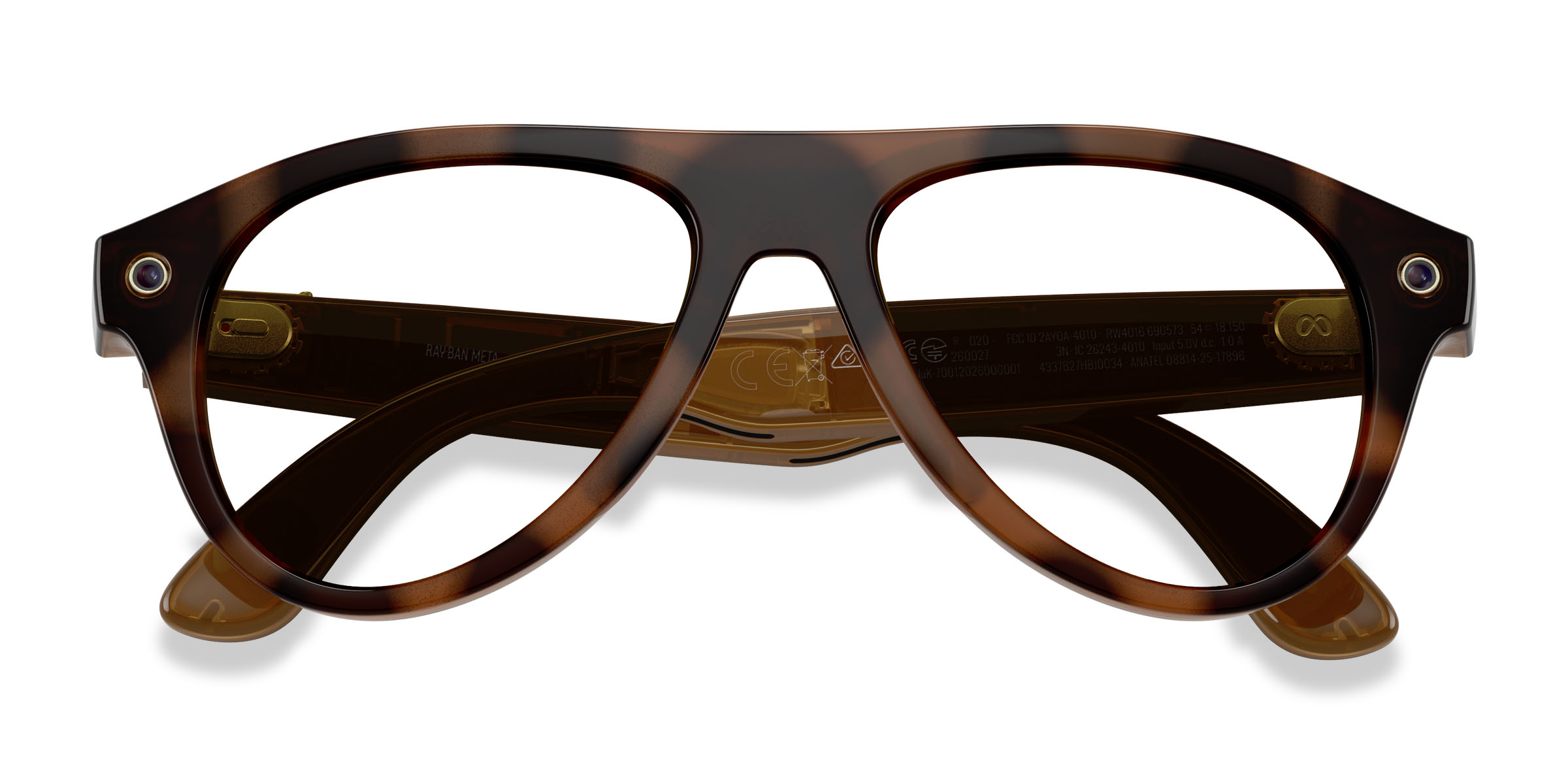 Unisex s aviator Shiny Havana Plastic Prescription sunglasses - Eyebuydirect s Ray-Ban Meta (Gen 3) Aviator
