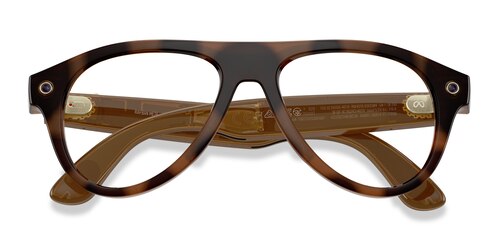 Unisex s aviator Polished Havana Plastic Prescription sunglasses - Eyebuydirect s Ray-Ban Meta (Gen 3) Aviator