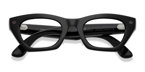Unisex s horn Shiny Black Plastic Prescription sunglasses - Eyebuydirect s Ray-Ban Meta (Gen 3) Zena