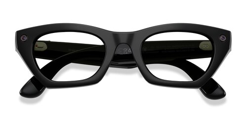 Unisex s horn Shiny Black Plastic Prescription sunglasses - Eyebuydirect s Ray-Ban Meta (Gen 3) Zena