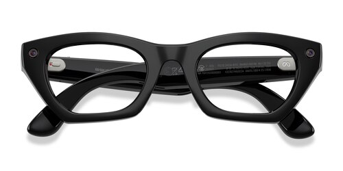 Unisex s horn Shiny Black Plastic Prescription sunglasses - Eyebuydirect s Ray-Ban Meta (Gen 3) Zena