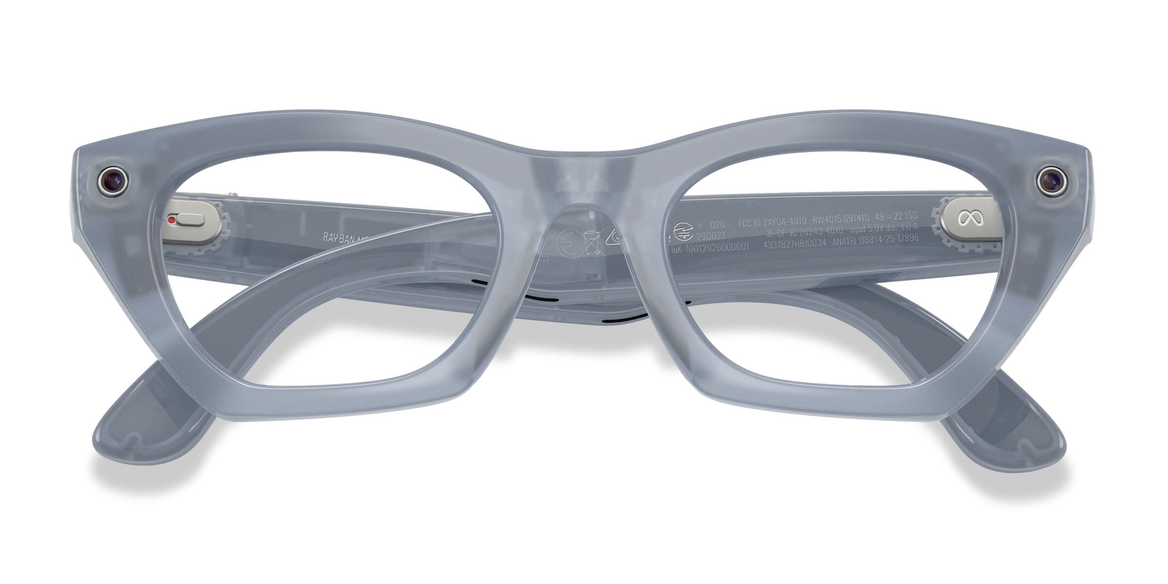 Ray-Ban Meta (Gen 3) Zena - Cat Eye Polished Milky Gray Lilac