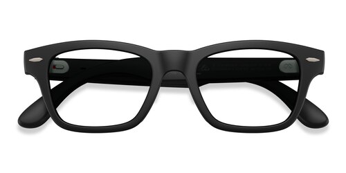 Unisex s rectangle Matte Black  Plastic Prescription sunglasses - Eyebuydirect s Ray-Ban Meta Audio Burbank
