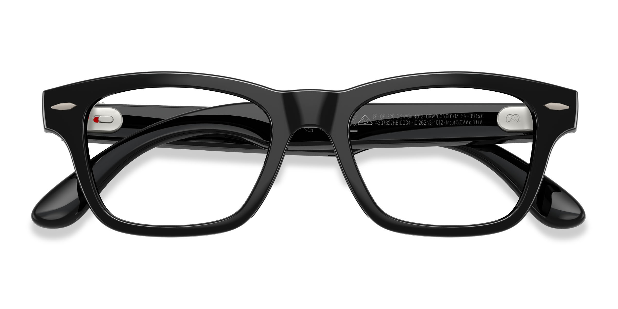 Unisex s rectangle Shiny Black Plastic Prescription sunglasses - Eyebuydirect s Ray-Ban Meta Audio Burbank