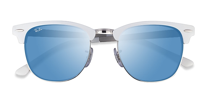 White On Silver Ray-Ban RB3716 -  Acetate Sunglasses
