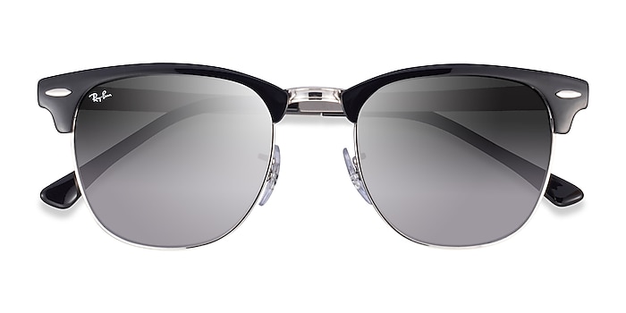 Black On Silver Ray-Ban RB3716 -  Acetate Sunglasses