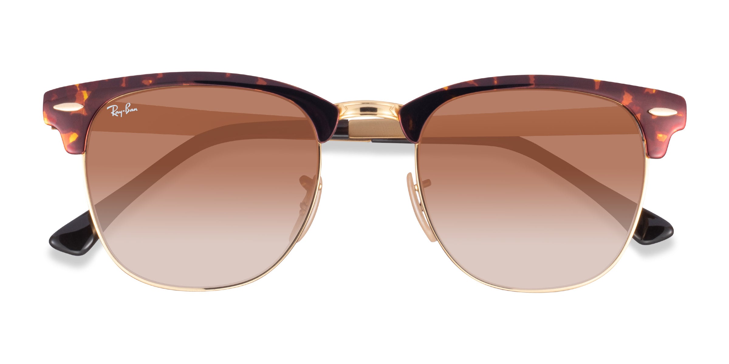 Ray-Ban RB3716 Clubmaster - Square Havana On Arista Frame