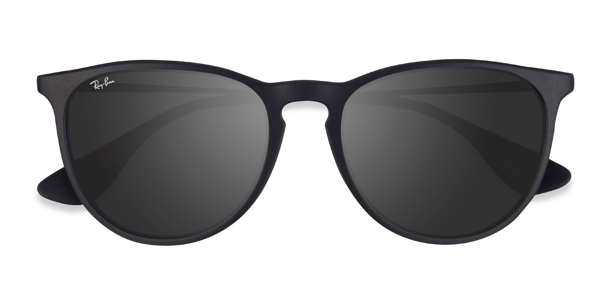 Ray-Ban RB4171 Erika - Oval Black Frame Sunglasses For Women 