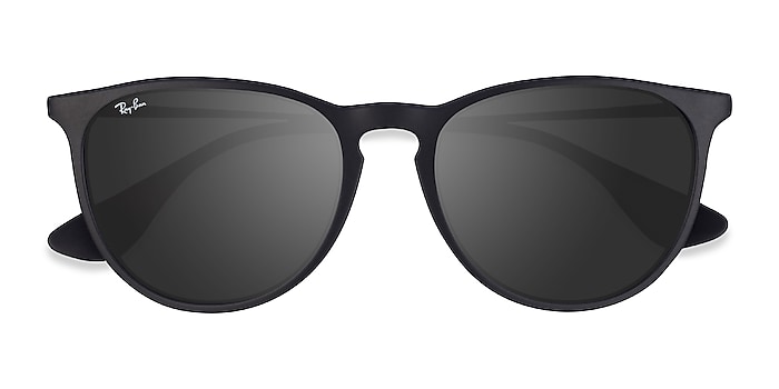 Meevoelen andere juni Ray-Ban RB4171 Erika - Oval Black Frame Sunglasses For Women | Eyebuydirect