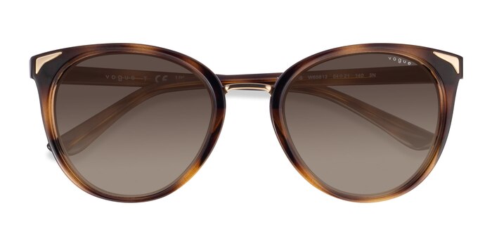 Écaille Noire Vogue Eyewear VO5230S -  Métal Lunettes de soleil