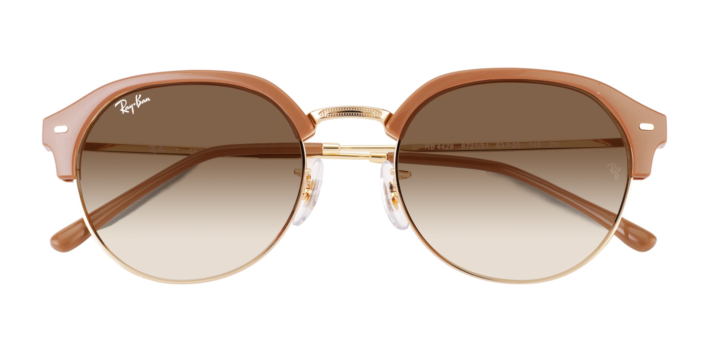 Gold and brown ray bans outlet