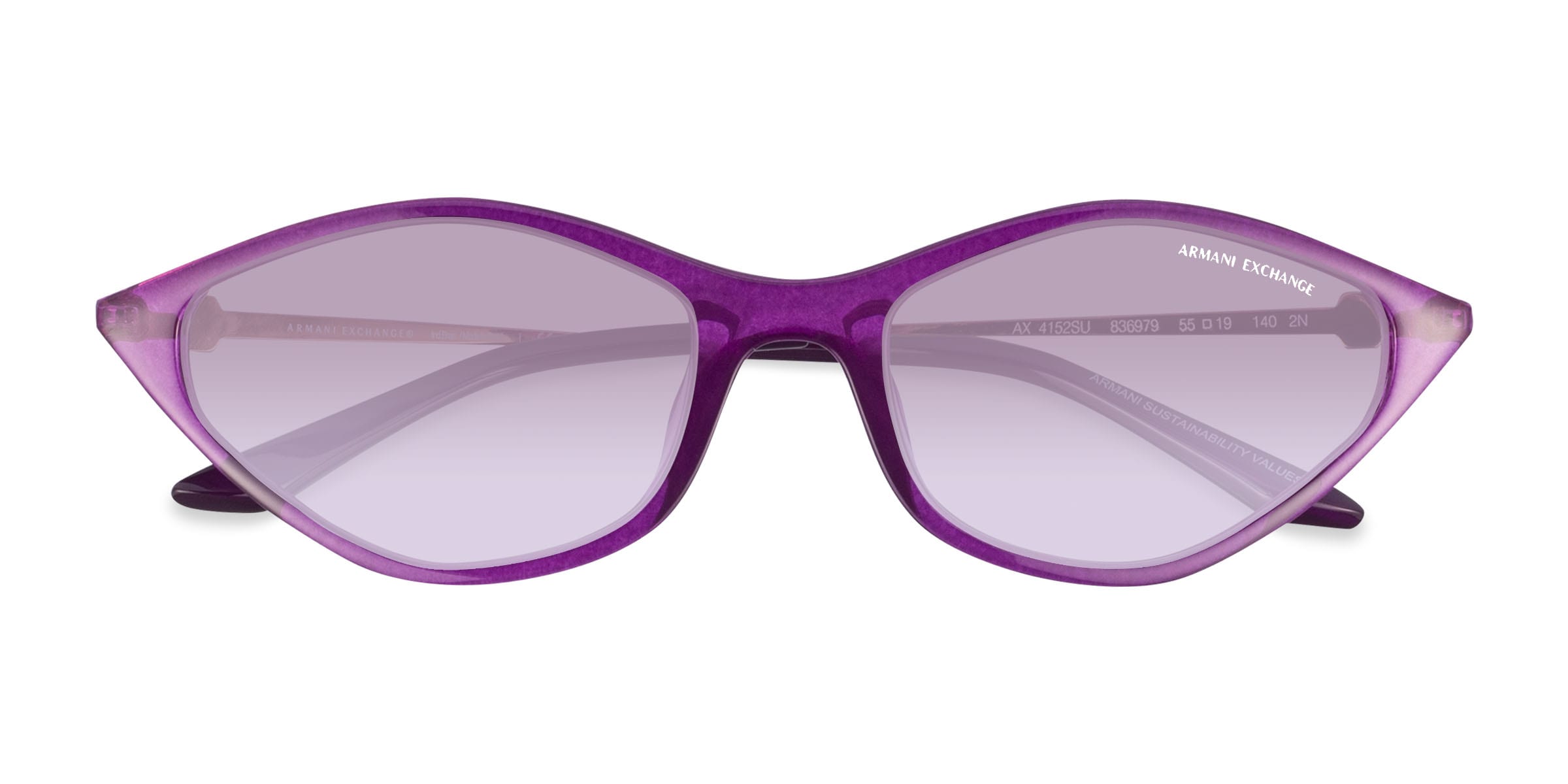Armani Exchange AX4152SU - Geometric Opalescent Purple Frame