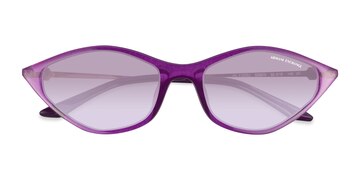 Opalescent Purple Armani Exchange AX4152SU -  Métal Lunettes de soleil