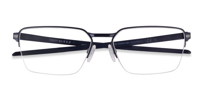 Matte Midnight Oakley Sway Bar 0.5 -  Titanium Eyeglasses