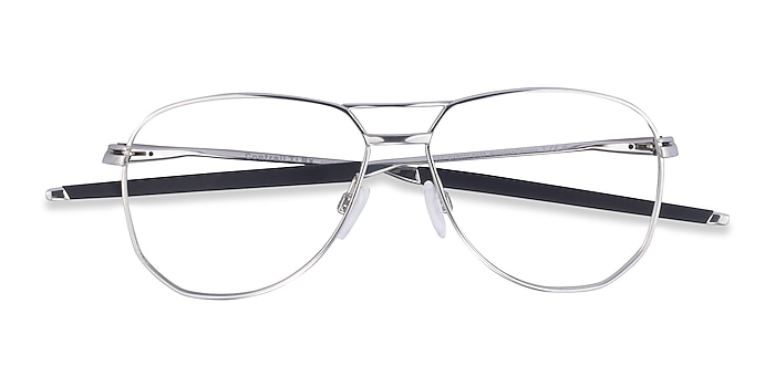 Polished Chrome Oakley Contrail Ti Rx -  Titanium Eyeglasses