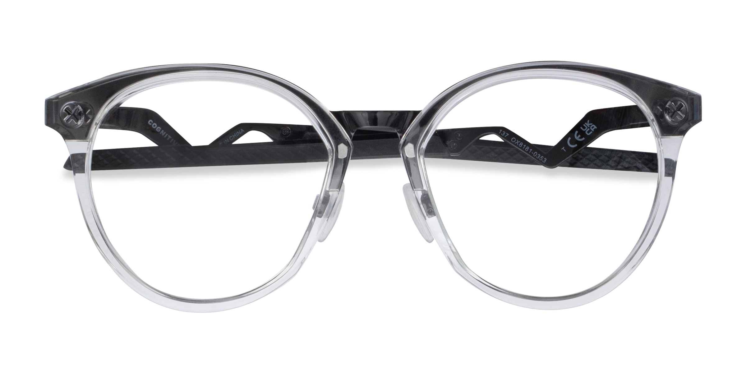 Oakley Cognitive R - Round Clear Frame Eyeglasses |