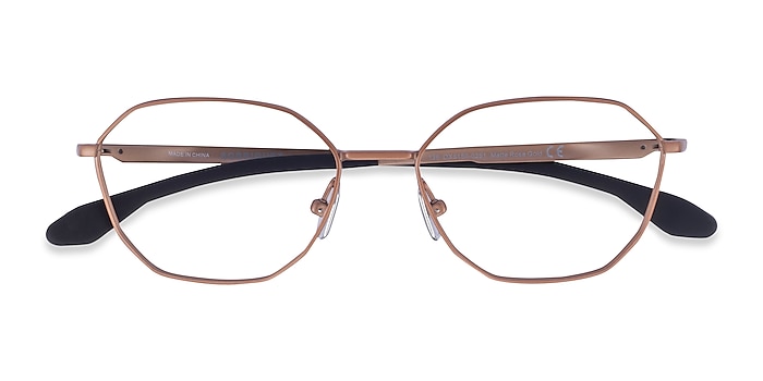 Matte Rose Gold Oakley Sobriquet -  Titanium Eyeglasses