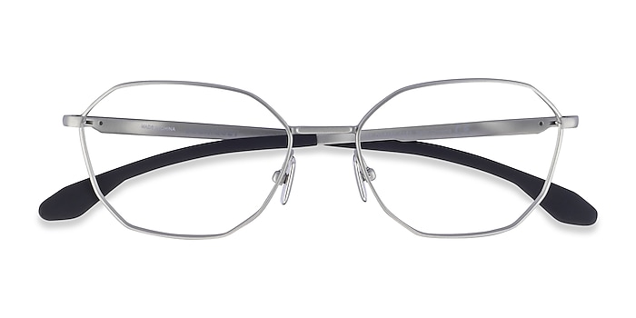 Matte Gray Oakley Sobriquet -  Titanium Eyeglasses