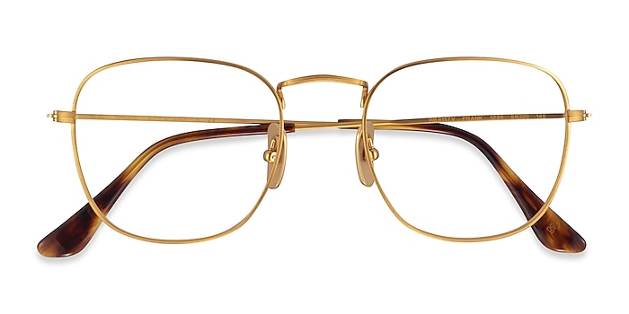 Matte Gold Ray-Ban RB8157V Frank -  Titanium Eyeglasses