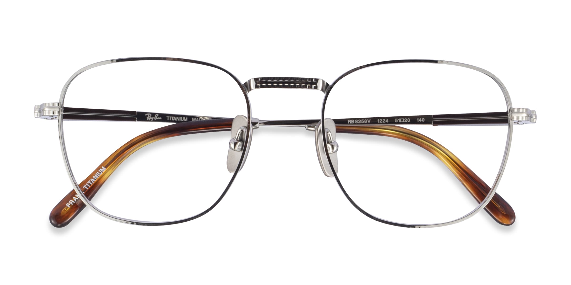 【使い勝手の良い】 Shiny Square - Frank RB8258V Ray-Ban Rose Frame Gold ヘアアイロン