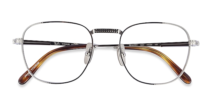 Silver Ray-Ban RB8258V Frank -  Titanium Eyeglasses