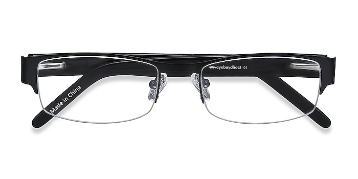 Black Chilliwack -  Designer Metal Eyeglasses