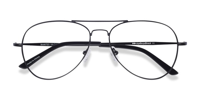 Progressive Transitions eyeglasses Online with X-Large fit, aviator, Full-Rim Metal Design — Nantes in Black/golden/pink by Eyebuydirect - Lenses