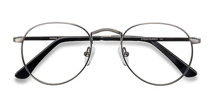 Gunmetal Pensive -  Lightweight Metal Eyeglasses