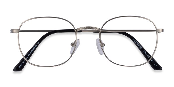 Silver Suspense -  Vintage Metal Eyeglasses
