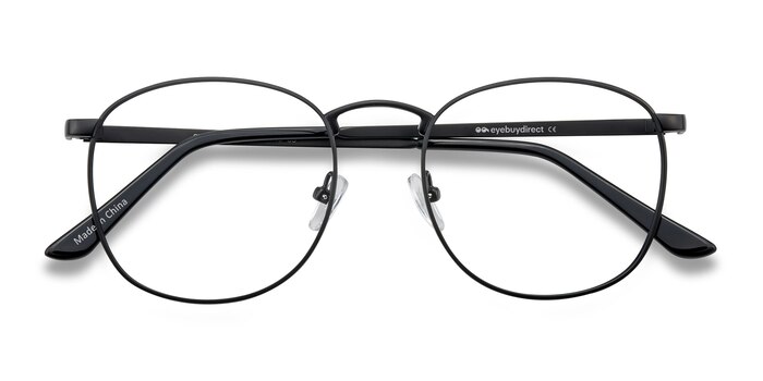 Black St Michel -  Vintage Metal Eyeglasses