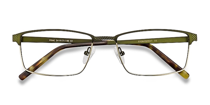 Green Bronze Prime -  Lightweight Metal Eyeglasses
