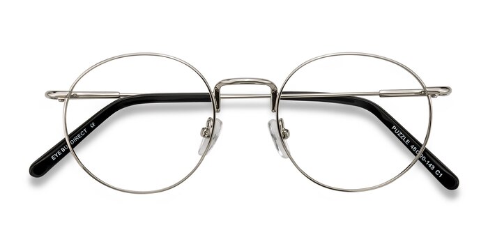 Silver Puzzle -  Vintage Metal Eyeglasses