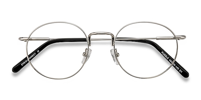 Silver Puzzle -  Vintage Metal Eyeglasses