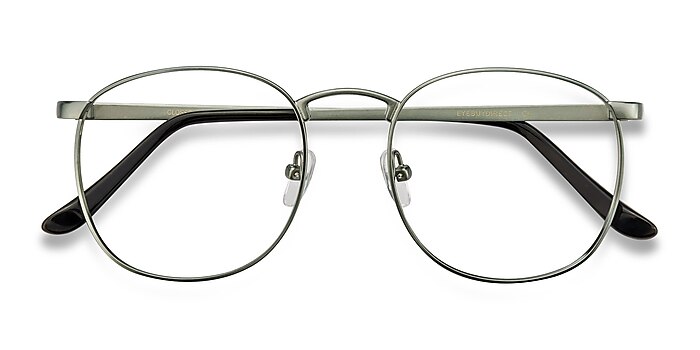Matte Blue Closer -  Metal Eyeglasses