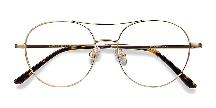 Golden Cassini -  Vintage Metal Eyeglasses